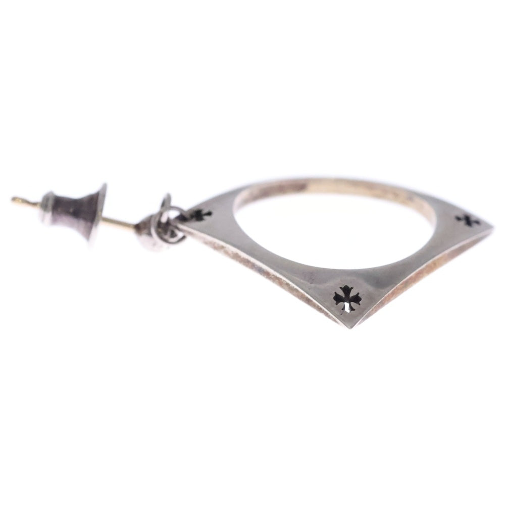 CHROME HEARTS(クロムハーツ) KH SQUARE ケイトハドソン スクエア ピアス シルバー