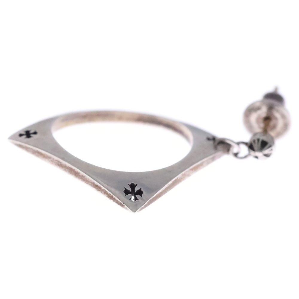 CHROME HEARTS(クロムハーツ) KH SQUARE ケイトハドソン スクエア ピアス シルバー