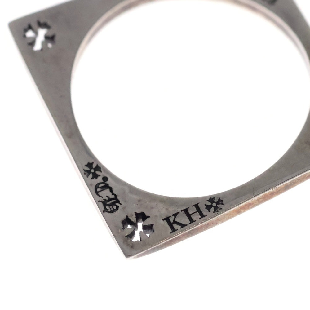 CHROME HEARTS(クロムハーツ) KH SQUARE ケイトハドソン スクエア ピアス シルバー