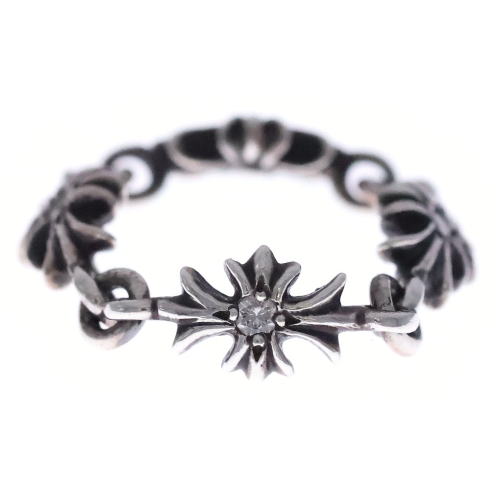 CHROME HEARTS(クロムハーツ) TNY E CH PLS DIA タイニーE CHプラス ダイヤ リング シルバー