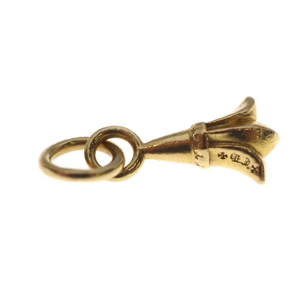 CHROME HEARTS(クロムハーツ) 22K CHRM CRSTAIL TNY クロステイル タイニーチャーム ネックレストップ ゴールド