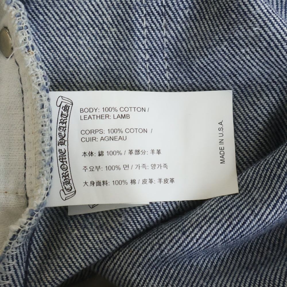 CHROME HEARTS(クロムハーツ) ×LEVI'S U VNTG JEAN BLU ORNG TAB 517 クロスパッチ付きウォッシュドデニムパンツ