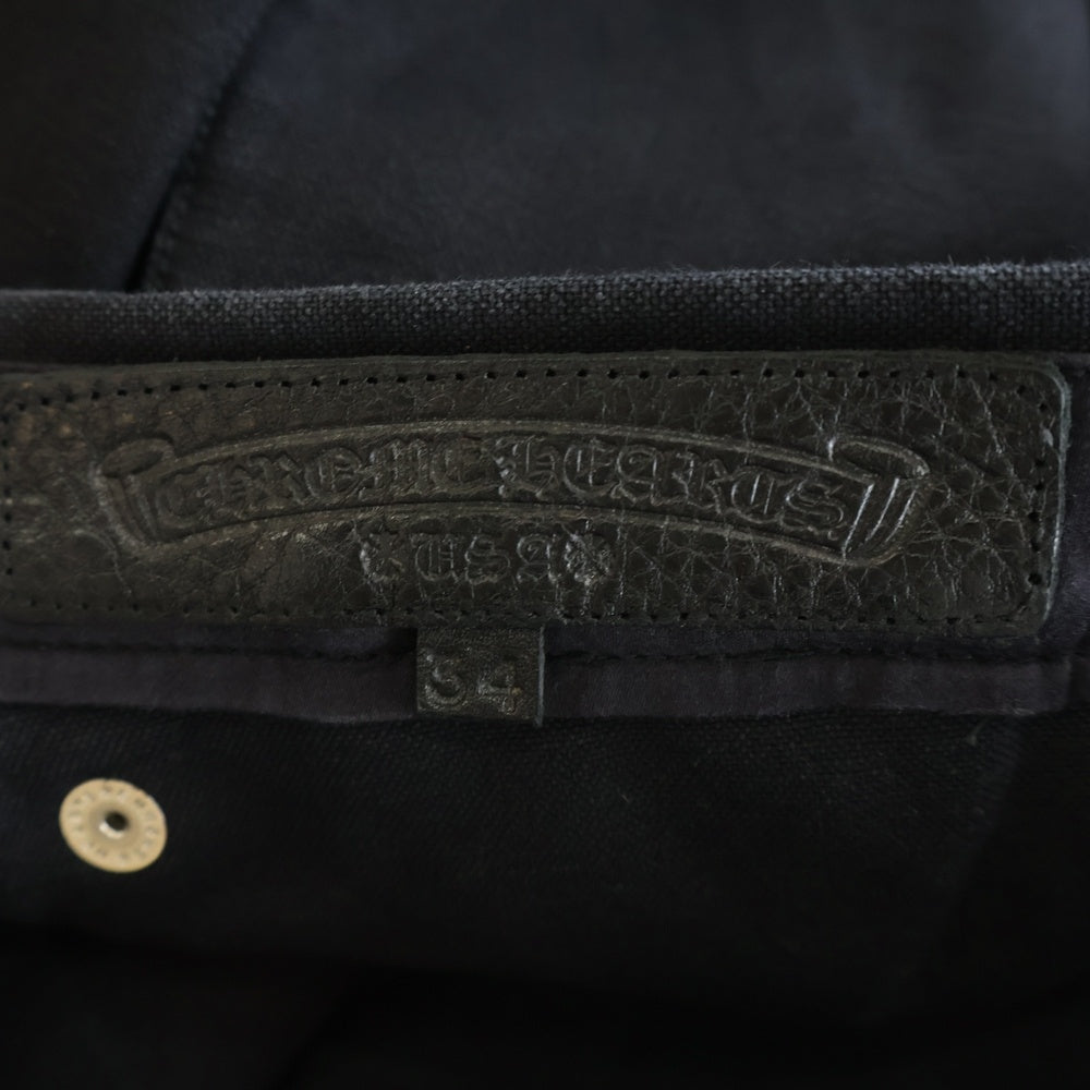 CHROME HEARTS(クロムハーツ) CARPENTER カーペンター バックポケットセメタリーパッチロングパンツ ブラック