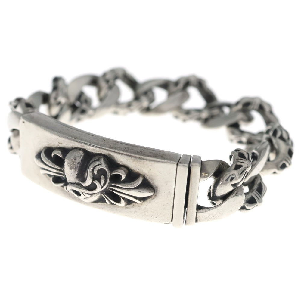 CHROME HEARTS(クロムハーツ) ID FLORAL HEART フローラルハート IDファンシーリンク ブレスレット 13LINK シルバー BCA166