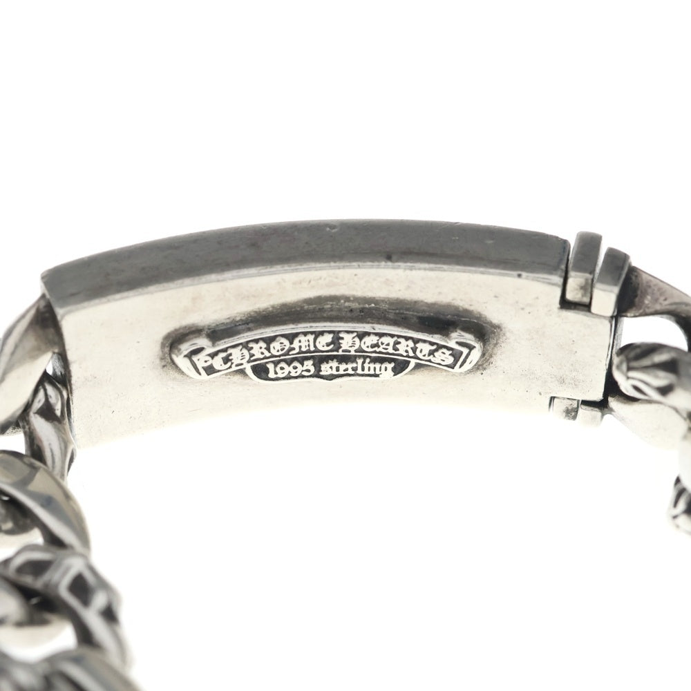 CHROME HEARTS(クロムハーツ) ID FLORAL HEART フローラルハート IDファンシーリンク ブレスレット 13LINK シルバー BCA166