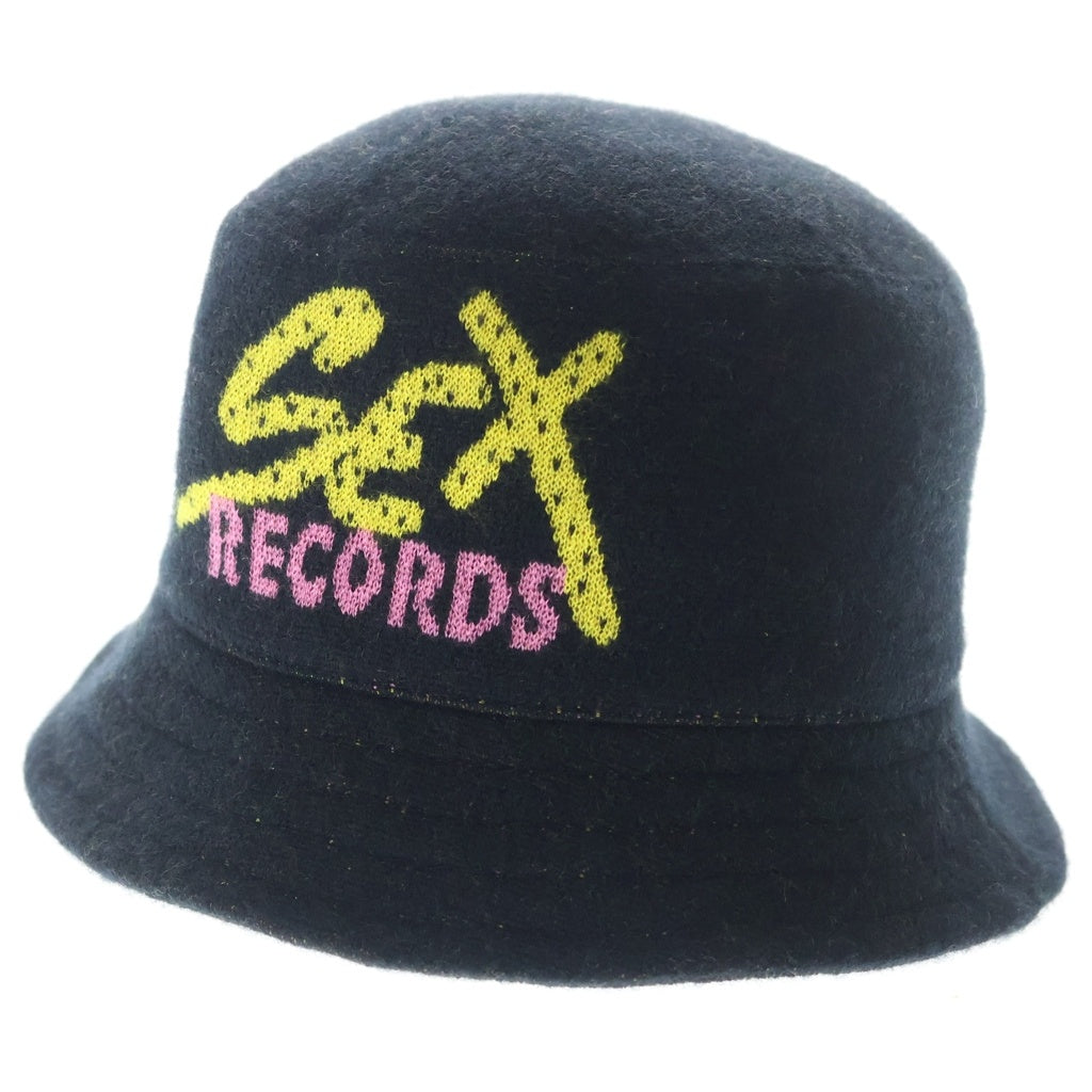 CHROME HEARTS(クロムハーツ) MATTY BOY PPO SEX RECORDS カシミヤ バケット ハット ブラック