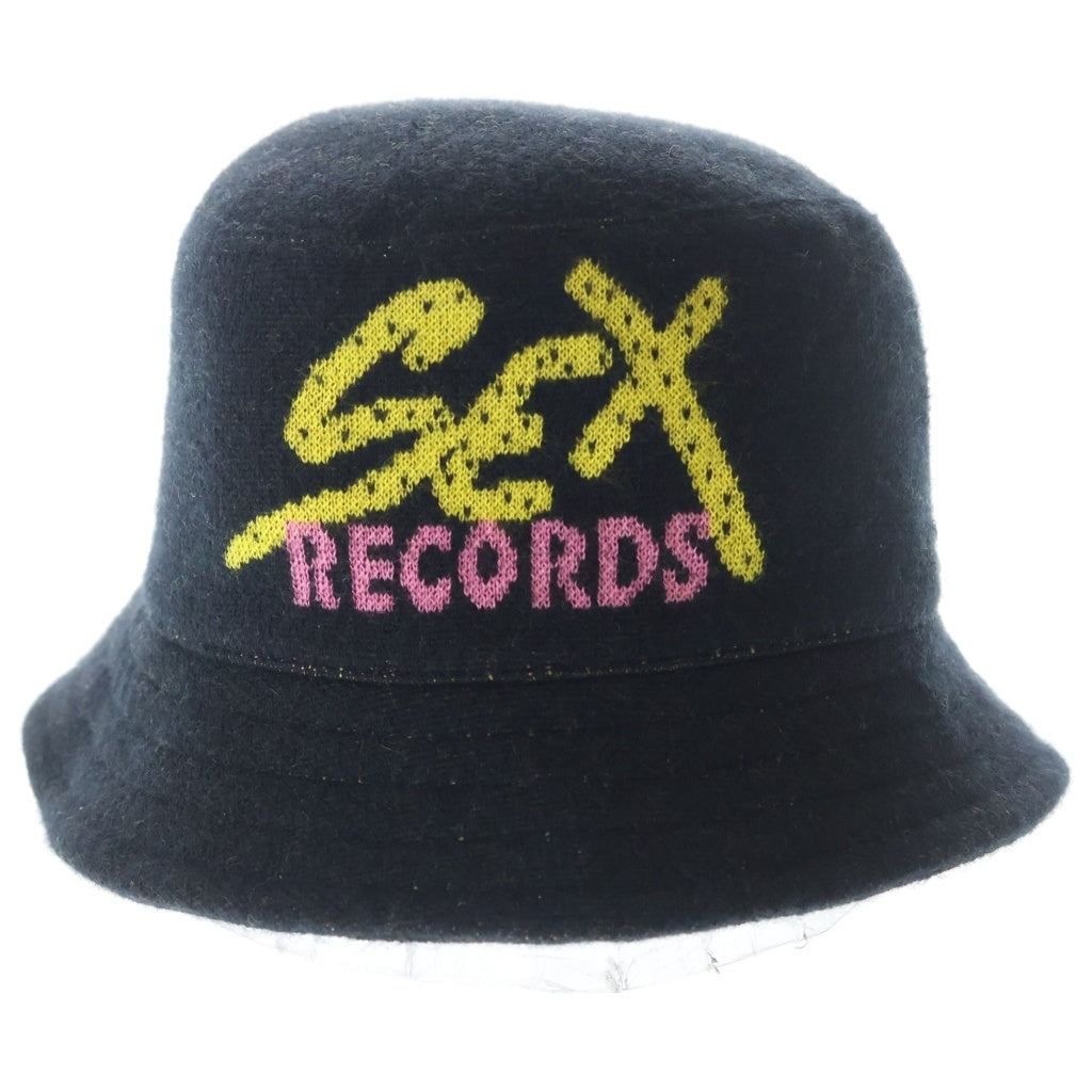 CHROME HEARTS(クロムハーツ) MATTY BOY PPO SEX RECORDS カシミヤ バケット ハット ブラック
