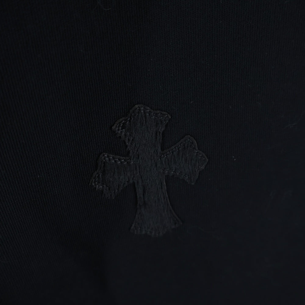 CHROME HEARTS(クロムハーツ) Y NOT クロスパッチ付きスウェットロングパンツ ブラック