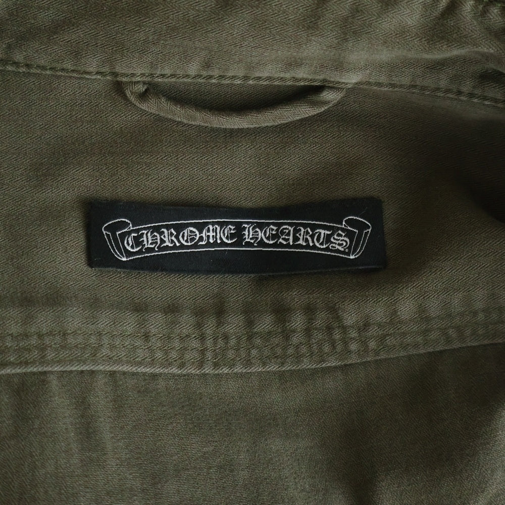 CHROME HEARTS(クロムハーツ) ARMY FBRC アーミーシャツ BSフレアボタンミリタリー長袖シャツ