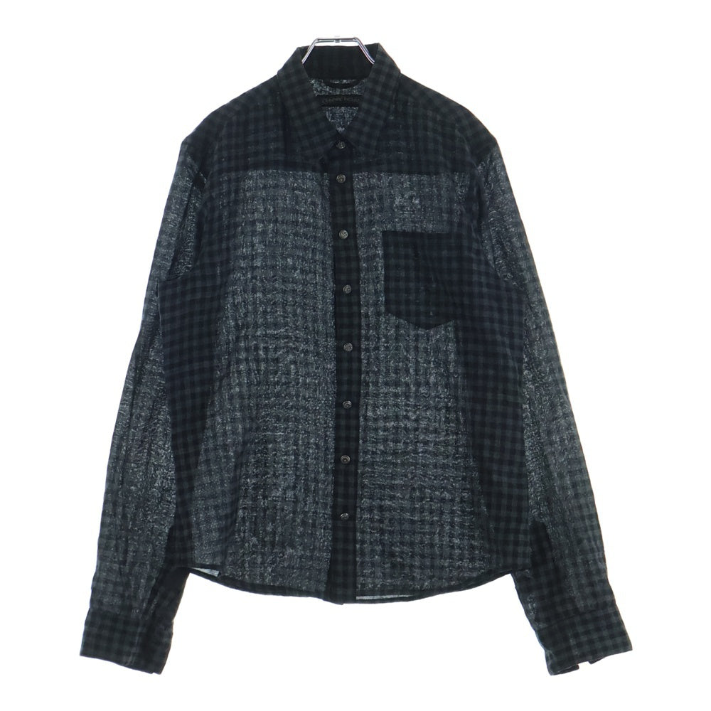 CHROME HEARTS(クロムハーツ) LOOSEENDS/ルーズエンド クロスボールボタンチェック長袖シャツ