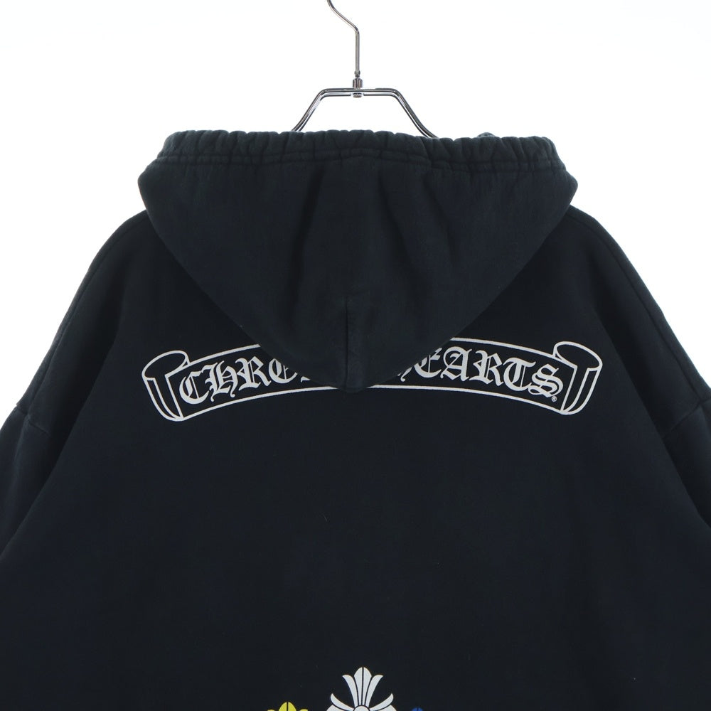 CHROME HEARTS(クロムハーツ) MLTCOL CEM CRS HD PLVR マルチカラーセメタリークロスプリントプルオーバーパーカー