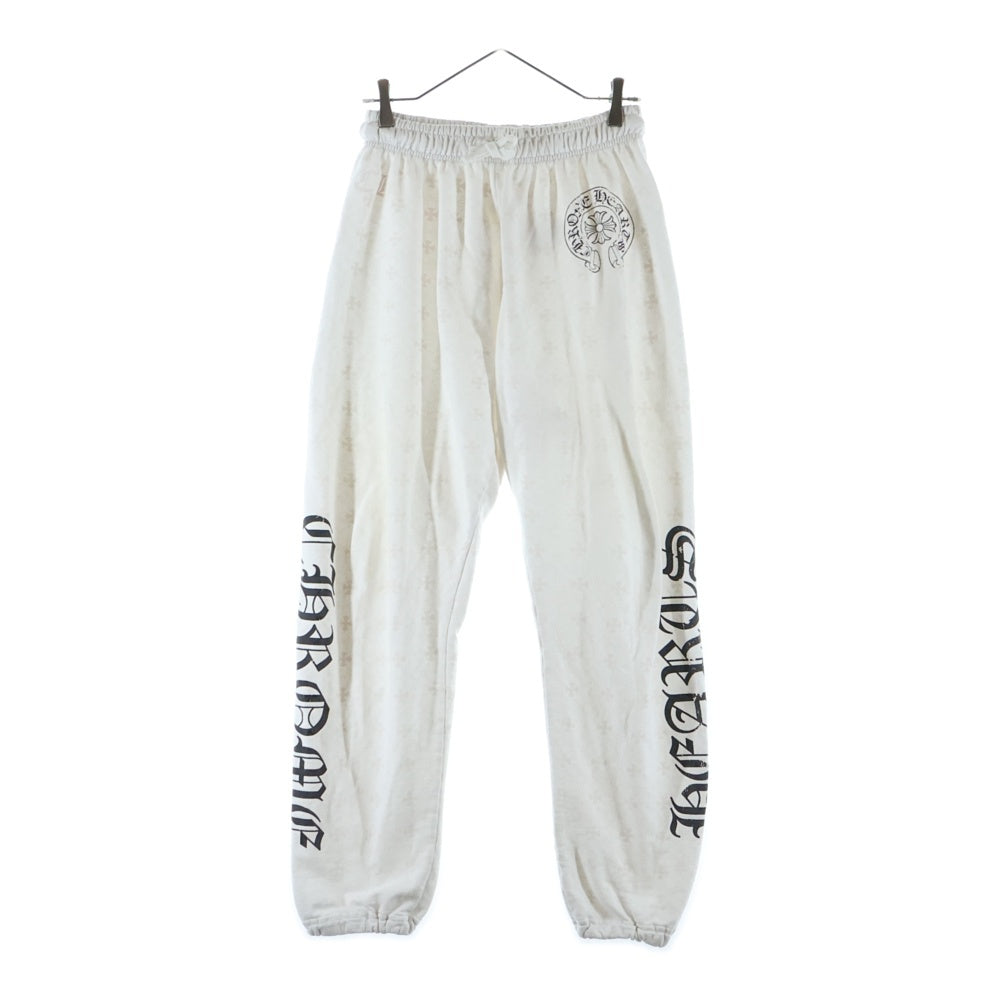 CHROME HEARTS(クロムハーツ) SWEAT PANTS CHプラス総柄 ホースシュープリント スウェットパンツ ホワイト