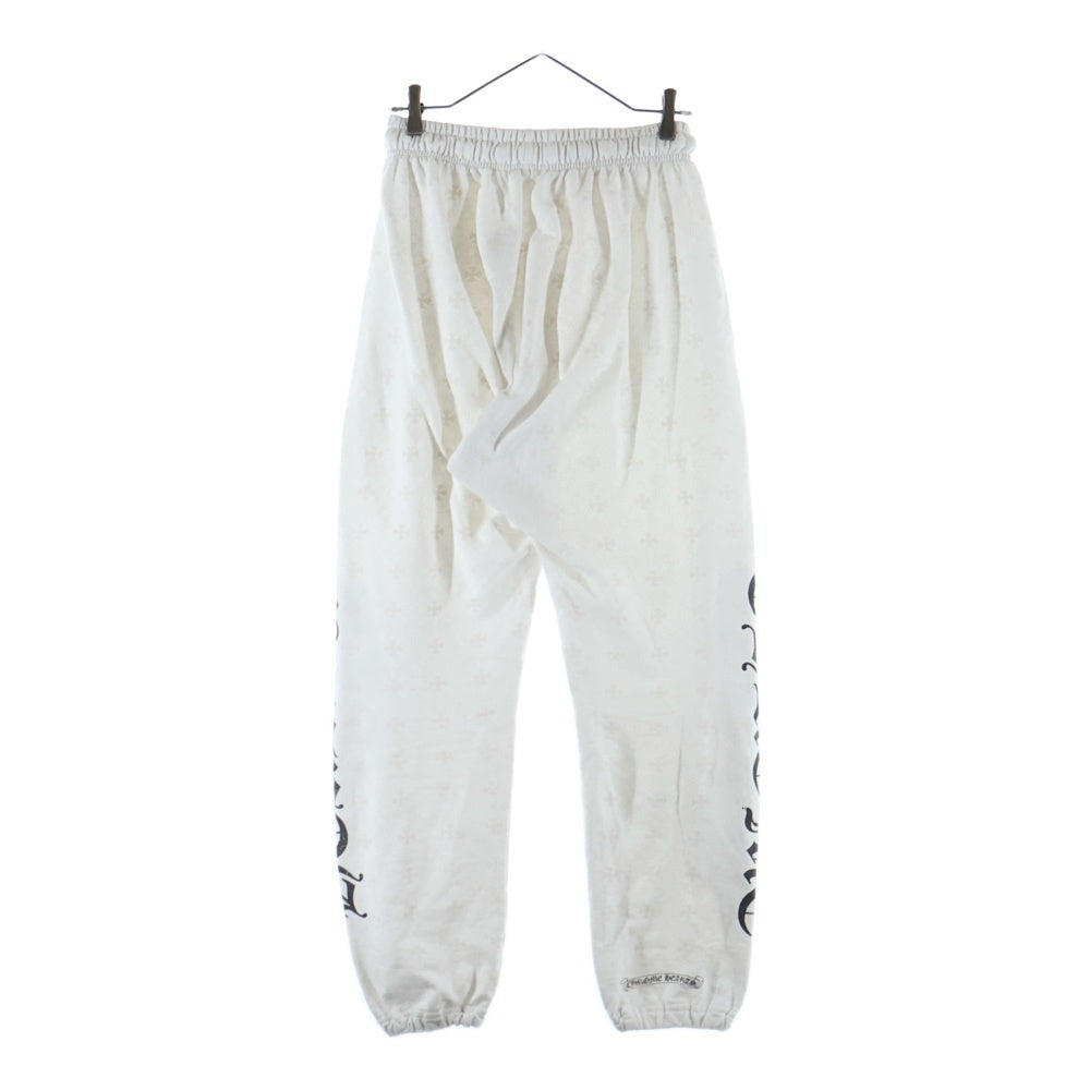 CHROME HEARTS(クロムハーツ) SWEAT PANTS CHプラス総柄 ホースシュープリント スウェットパンツ ホワイト