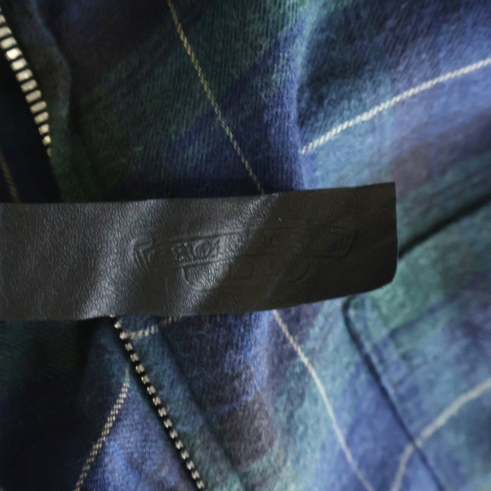 CHROME HEARTS(クロムハーツ) Y NOT HEYWOOD ダガージップアップフランネルチェック長袖シャツ