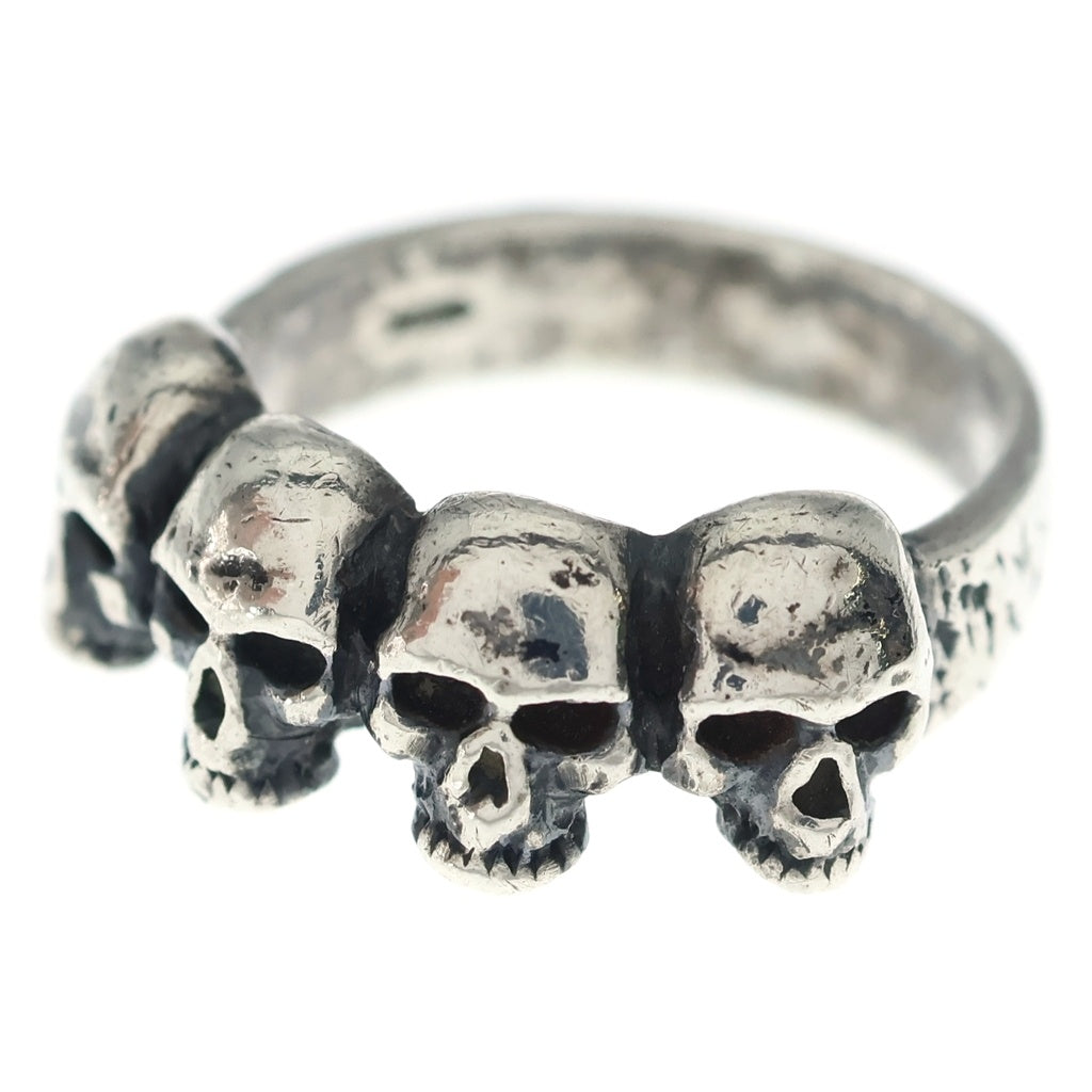CRAZY PIG(クレイジーピッグ) 4 SKULL RING 4スカル リング シルバー