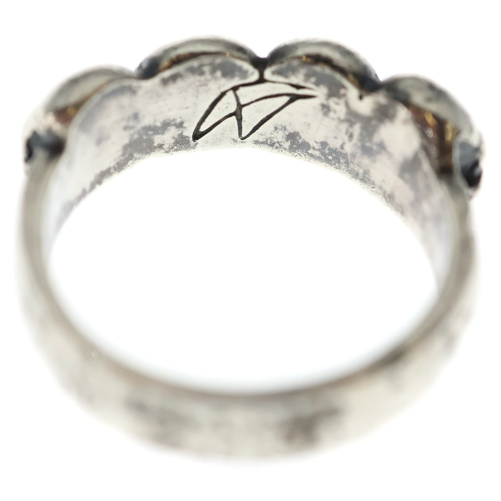 CRAZY PIG(クレイジーピッグ) 4 SKULL RING 4スカル リング シルバー