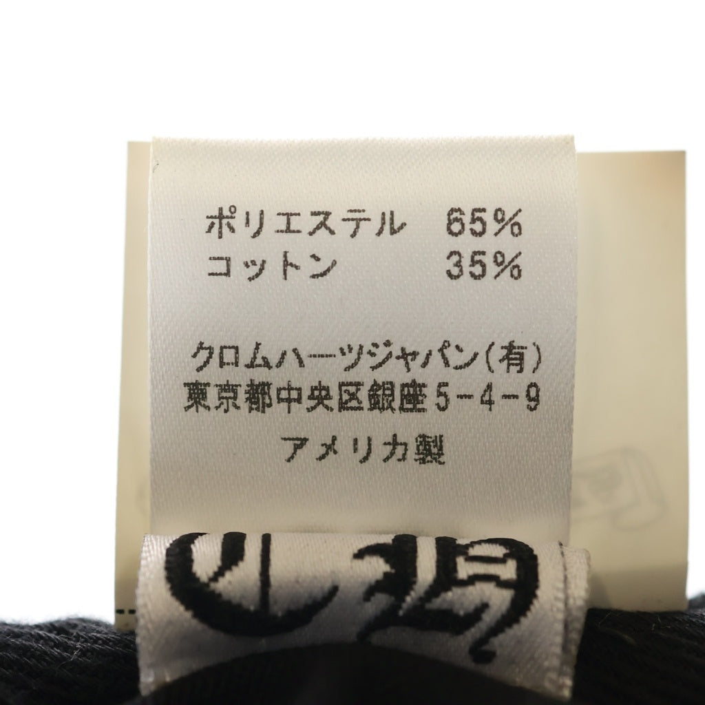 CHROME HEARTS(クロムハーツ) CH刺繍 ベースボールキャップ 帽子 ブラック/グレー