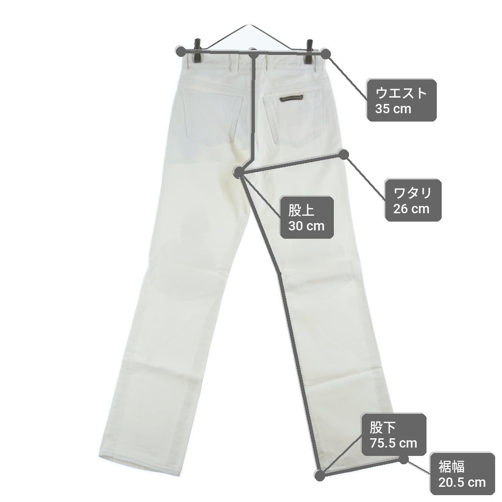 CHROME HEARTS(クロムハーツ) OLD JEAN SL FLEURKNEE フレアニーデニムパンツ