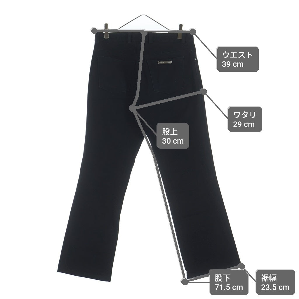 CHROME HEARTS(クロムハーツ) OLD FLEURKNEE DNM PANTS オールド フレアニー デニムパンツ ブラック