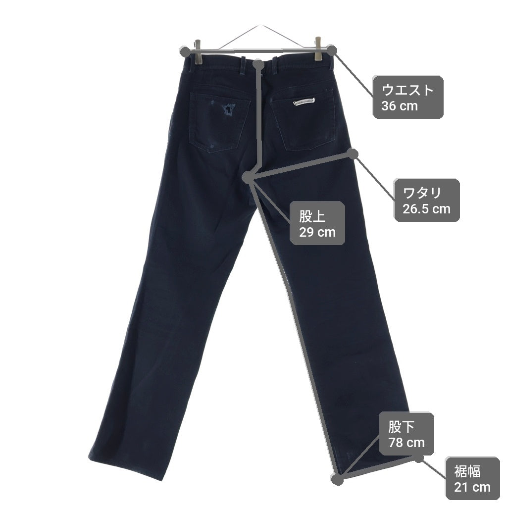 CHROME HEARTS(クロムハーツ) OLD JEAN SL FLEURKNEE フレアニーデニム