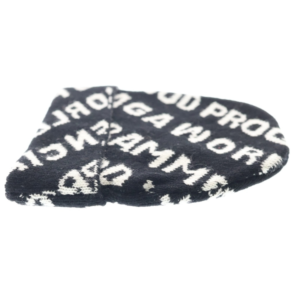 BALENCIAGA(バレンシアガ) WORLD FOOD PROGRAMME BEANIE ワールドフードプログラムビーニー ニット キャップ 帽子 ブラック 612961