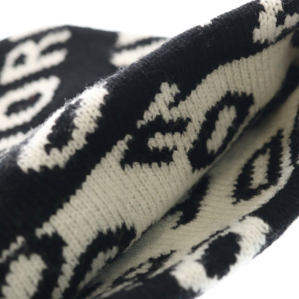 BALENCIAGA(バレンシアガ) WORLD FOOD PROGRAMME BEANIE ワールドフードプログラムビーニー ニット キャップ 帽子 ブラック 612961