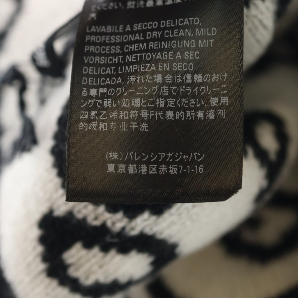 BALENCIAGA(バレンシアガ) WORLD FOOD PROGRAMME BEANIE ワールドフードプログラムビーニー ニット キャップ 帽子 ブラック 612961