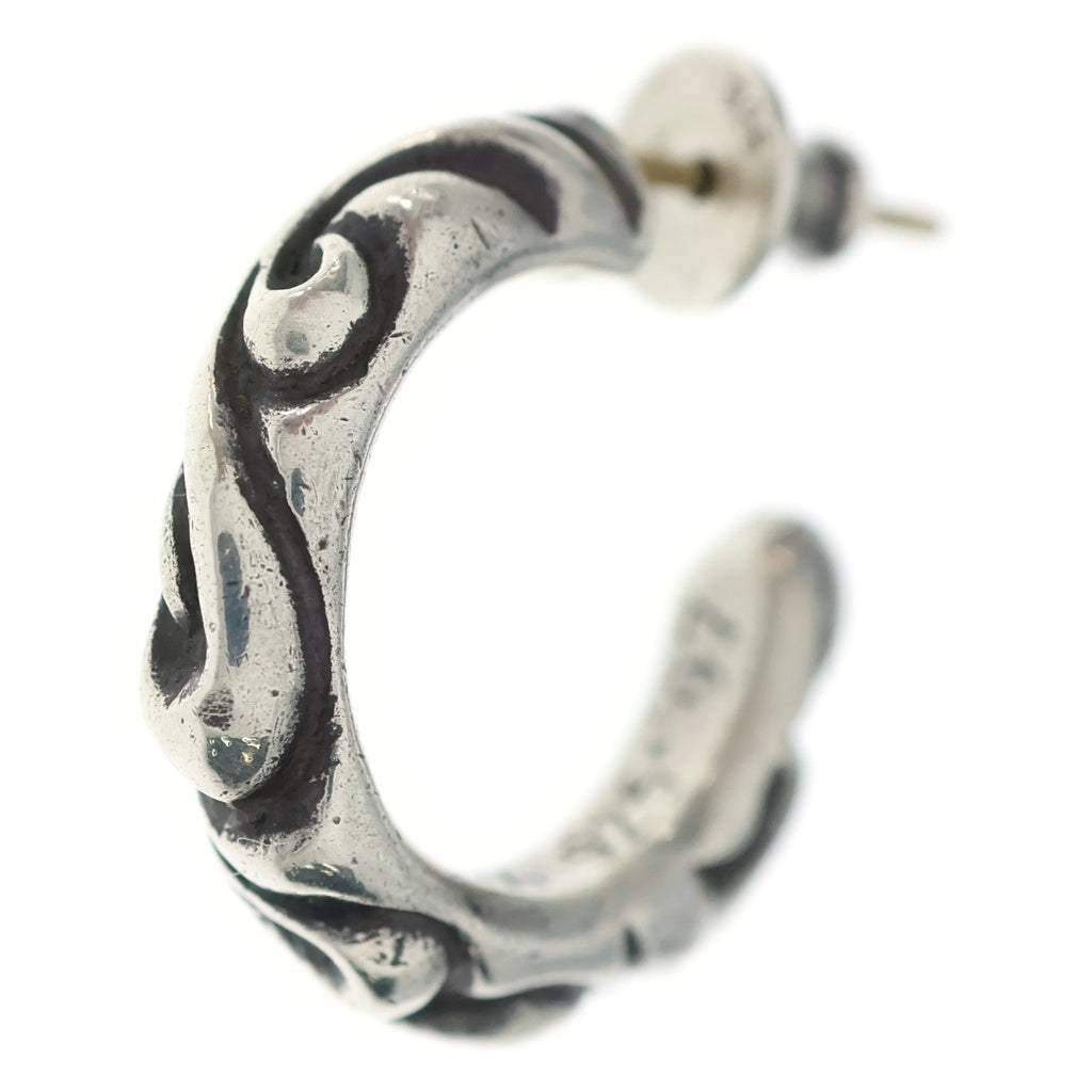 CHROME HEARTS(クロムハーツ) HOOP SCROOL スクロール フープピアス シルバー BCA102
