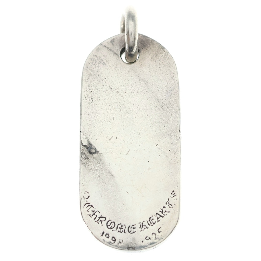CHROME HEARTS(クロムハーツ) RAISED STAR DOGTAG レイズドスタードッグタグ シルバーネックレストップ