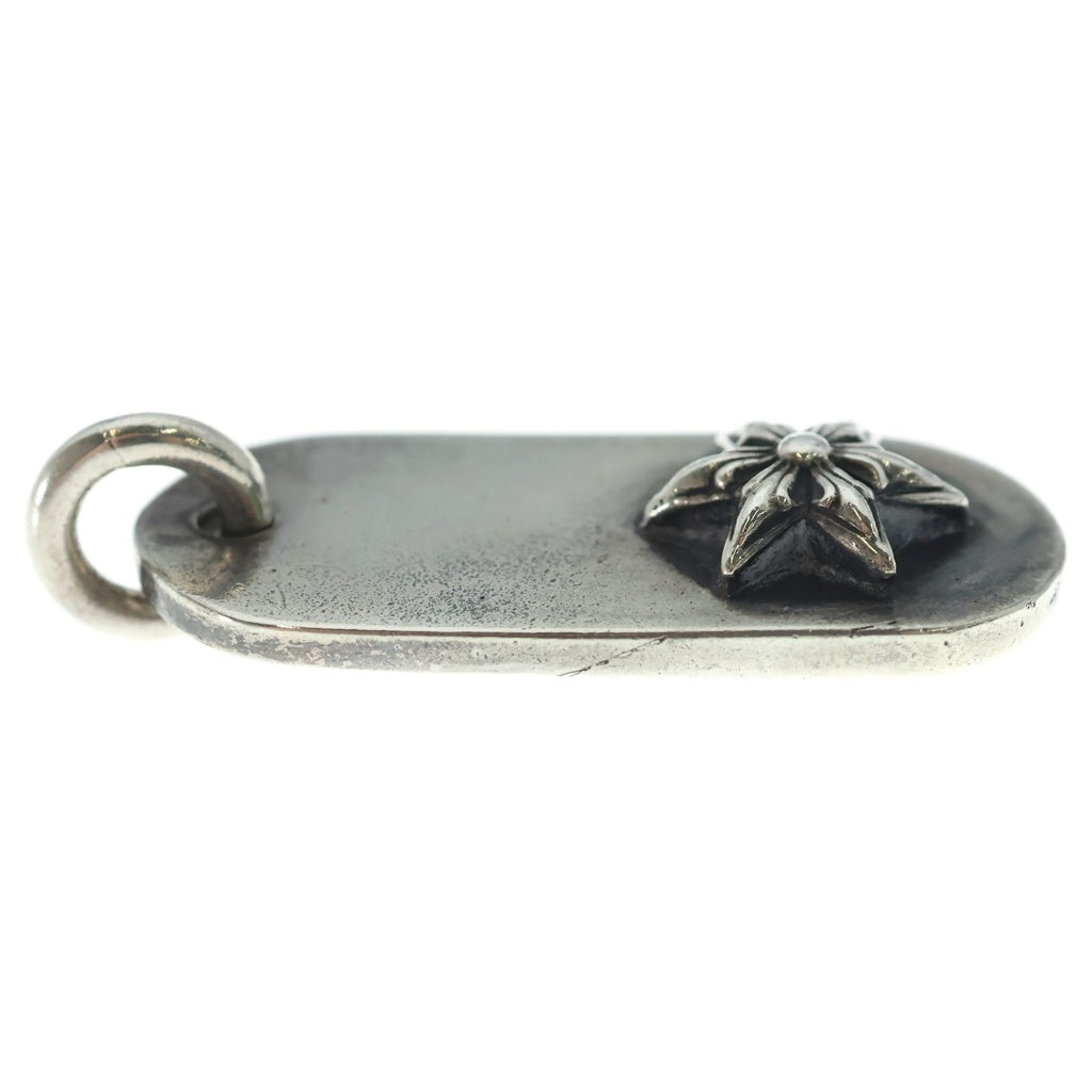 CHROME HEARTS(クロムハーツ) RAISED STAR DOGTAG レイズドスタードッグタグ シルバーネックレストップ