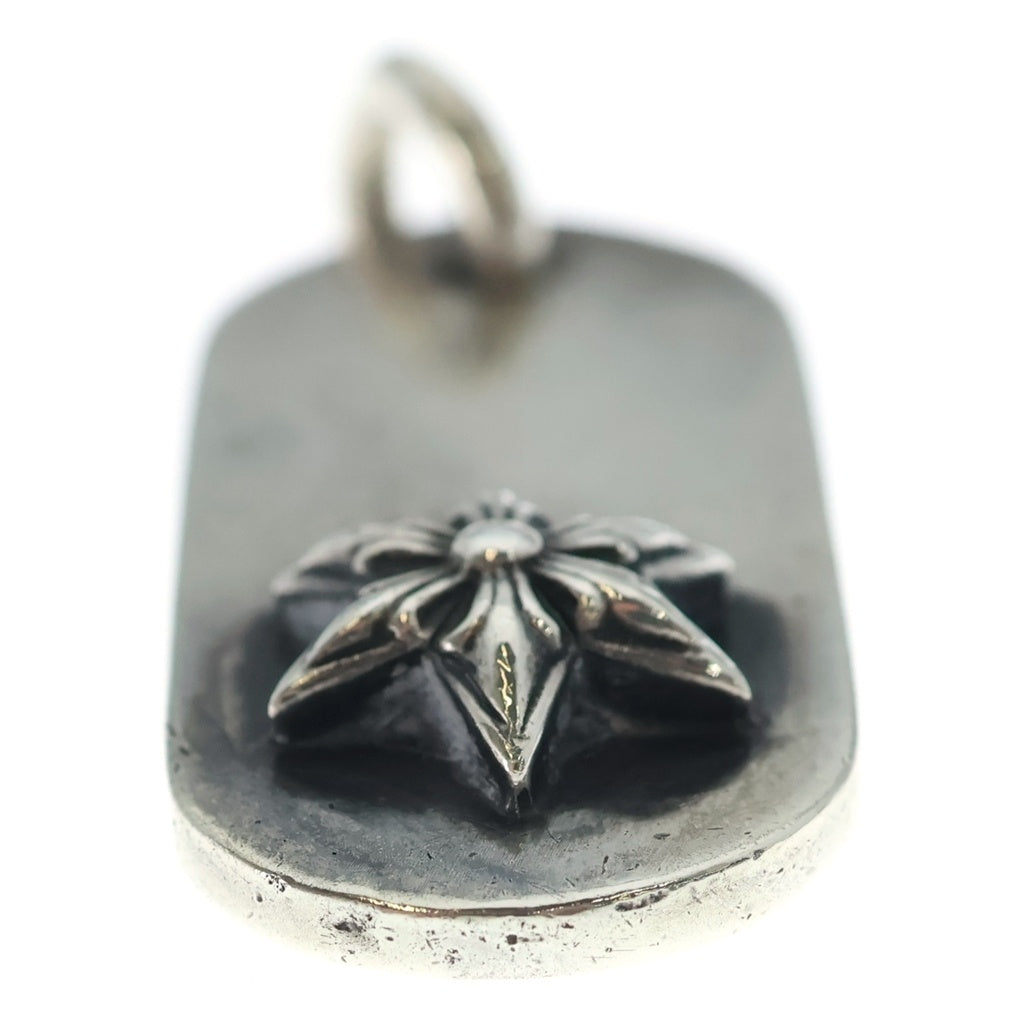 CHROME HEARTS(クロムハーツ) RAISED STAR DOGTAG レイズドスタードッグタグ シルバーネックレストップ