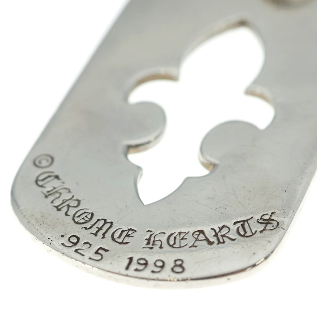 CHROME HEARTS(クロムハーツ) D TAG LRG BS FLUER BSフレア ラージドッグタグ シルバーネックレストップ