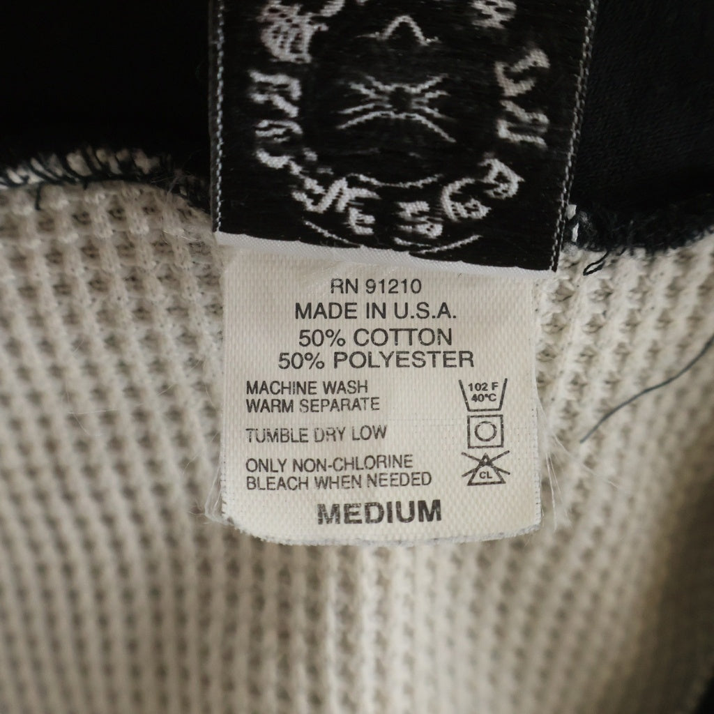 CHROME HEARTS(クロムハーツ) OLD SWTSHRT HD ZIP 袖フローラル バックホースシュープリントジップパーカー ブラック