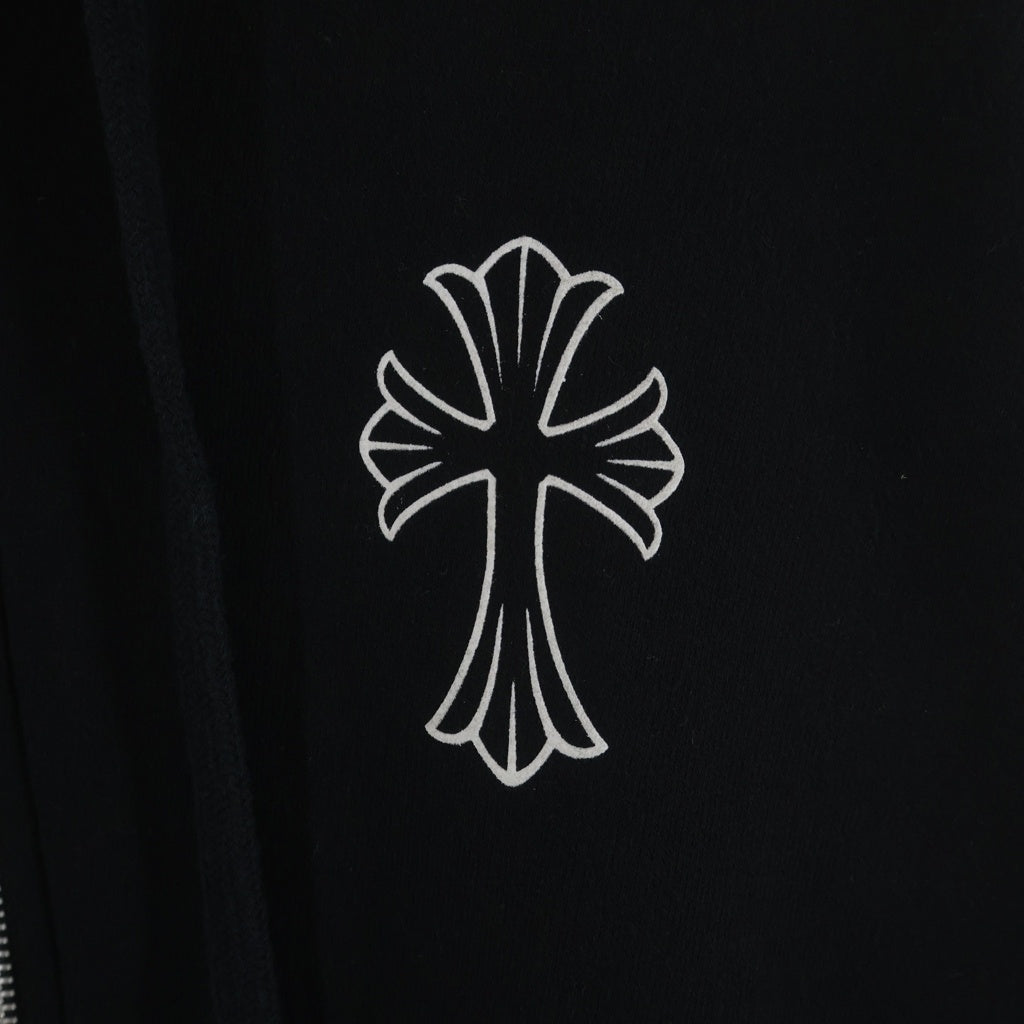 CHROME HEARTS(クロムハーツ) SWTSHRT HD ZIP CHクロス バックセメタリークロスプリント ジップアップパーカー
