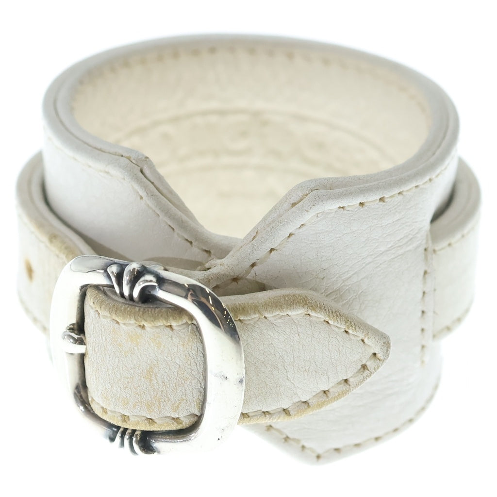 CHROME HEARTS(クロムハーツ) RR TINY BUCKLE ロックンロール レザーブレスレット レディース