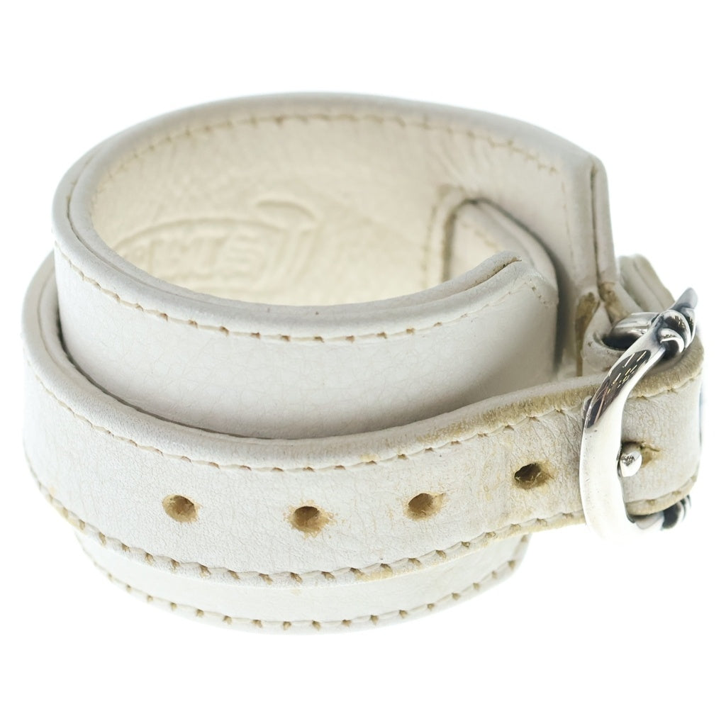 CHROME HEARTS(クロムハーツ) RR TINY BUCKLE ロックンロール レザーブレスレット レディース