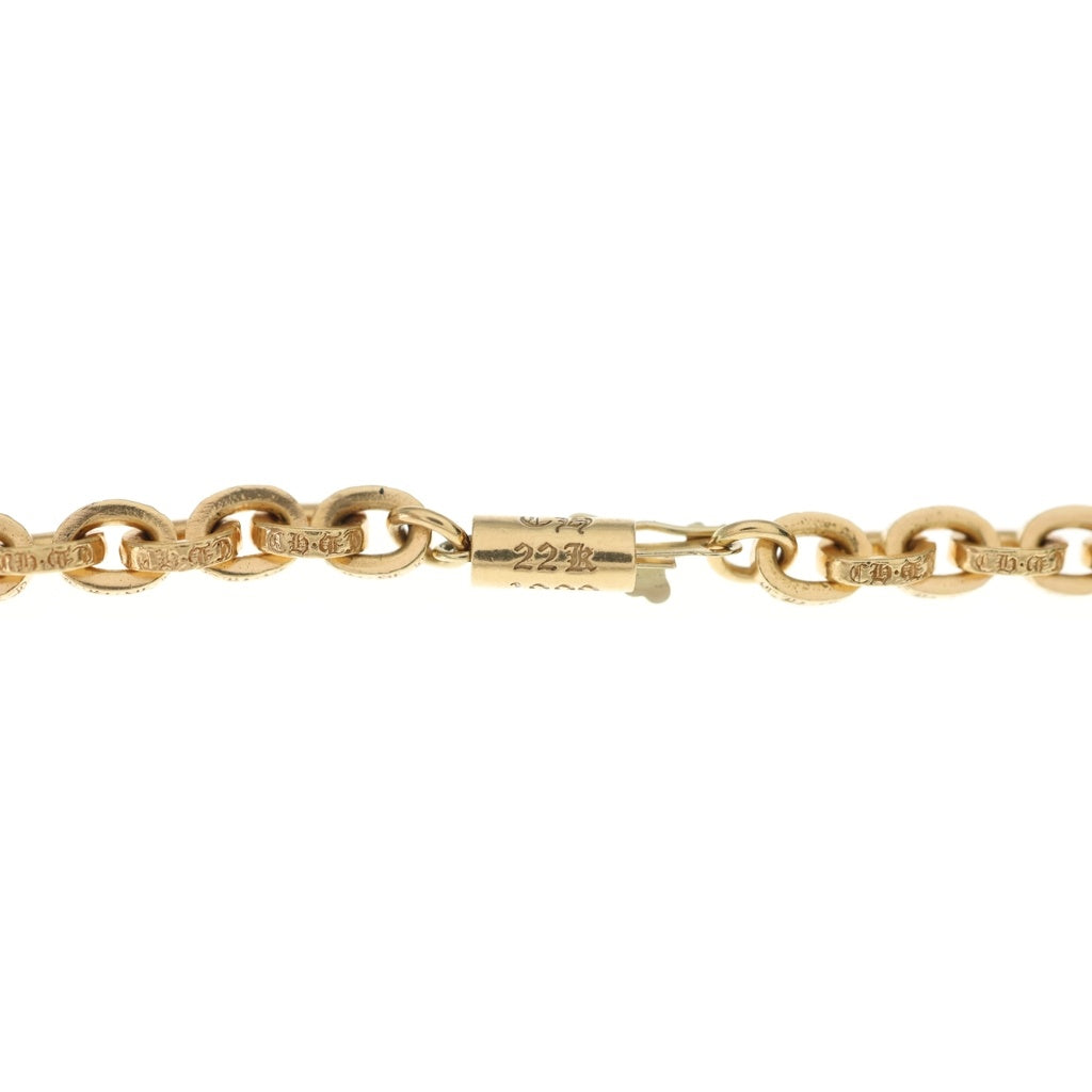 CHROME HEARTS(クロムハーツ) 22K PAPER CHAIN 18 ペーパーチェーン18inch ゴールドネックレス