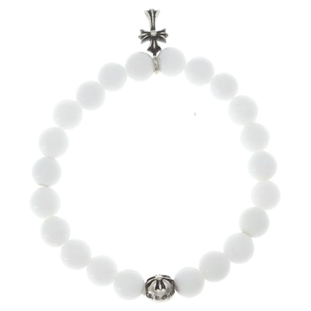 CHROME HEARTS(クロムハーツ) 6mm BEAD 6mmビーズブレス BEAD6mmビーズブレスレット ホワイト/シルバー