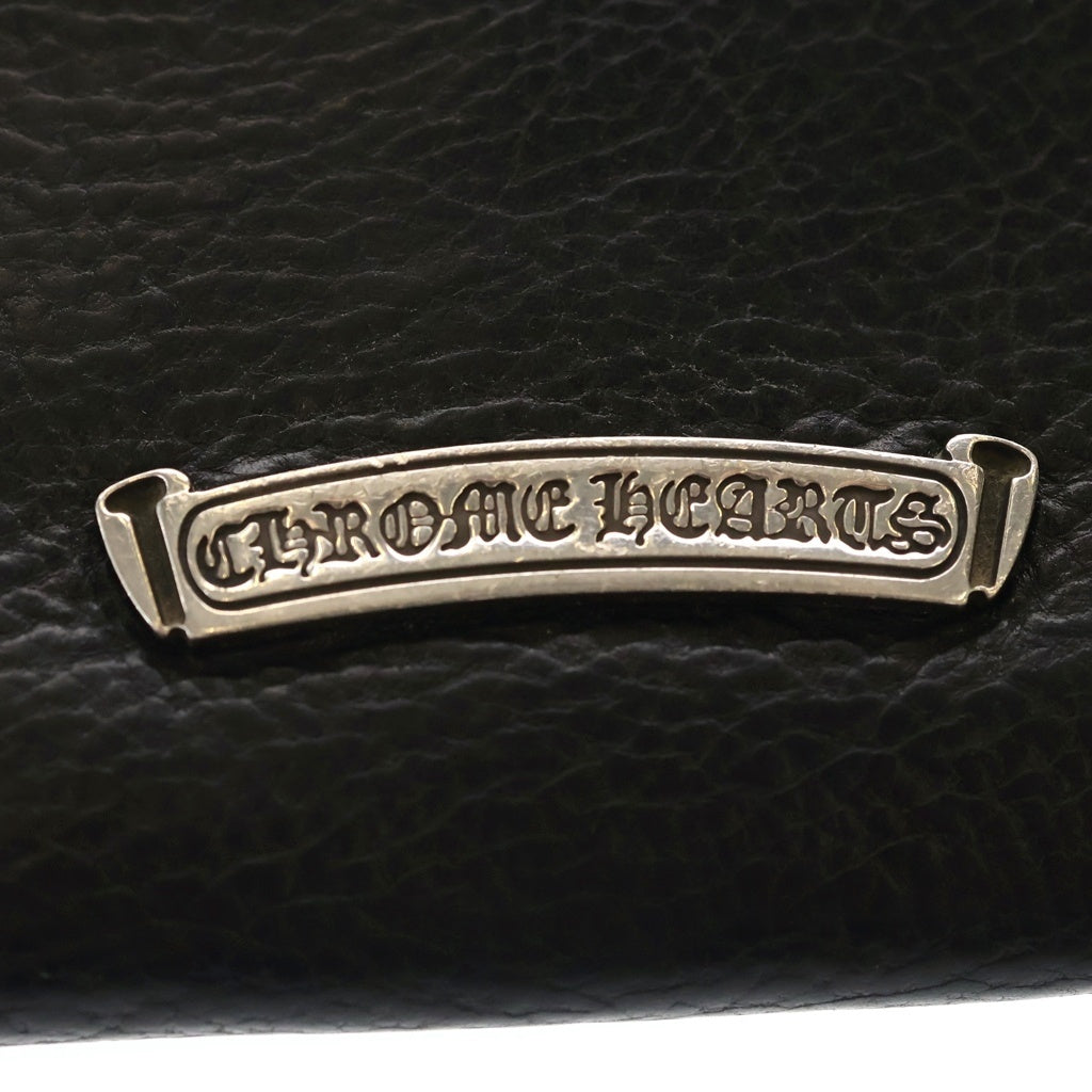 CHROME HEARTS(クロムハーツ) JUDY CROSS BALL ジュディ クロス ボール ボタン レザーウォレット 長財布 ブラック BCA366