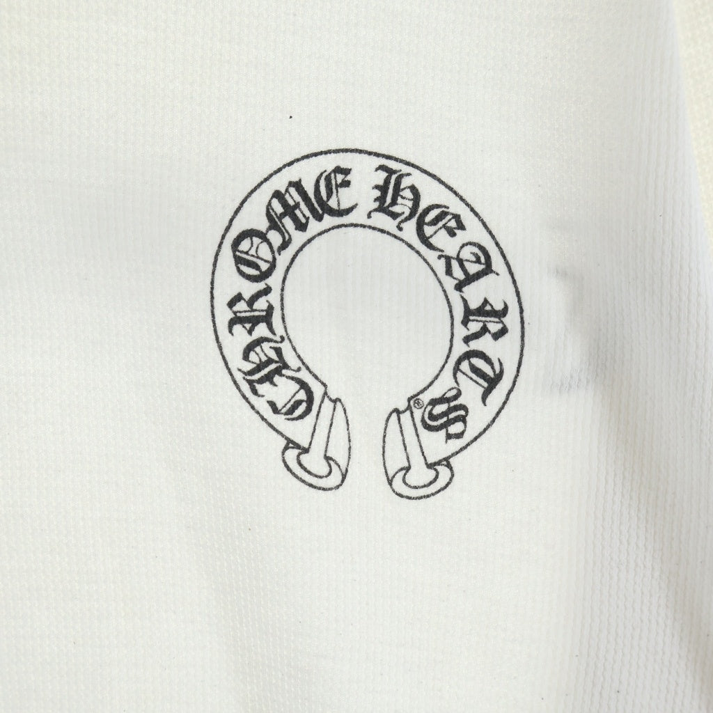 CHROME HEARTS(クロムハーツ) Thermal L/S 袖CHクロスバック スクローラルラベルプリント サーマル長袖Tシャツカットソー
