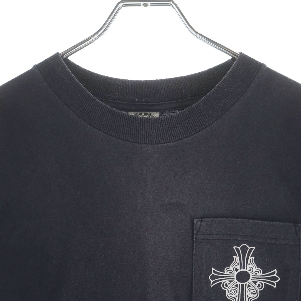 CHROME HEARTS(クロムハーツ) OLD CH S/S TEE オールド ロサンゼルス限定 胸クロスプリント クルーネック半袖Tシャツカットソー ブラック
