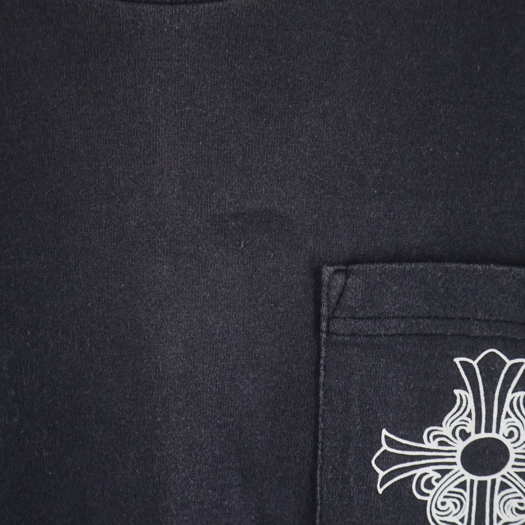 CHROME HEARTS(クロムハーツ) OLD CH S/S TEE オールド ロサンゼルス限定 胸クロスプリント クルーネック半袖Tシャツカットソー ブラック