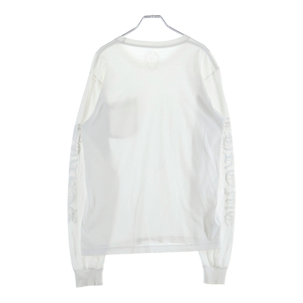 CHROME HEARTS(クロムハーツ) CH L/S TEE NECK LOGO ネックロゴプリント長袖Tシャツカットソー