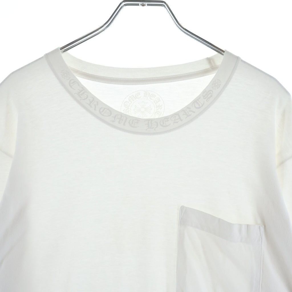 CHROME HEARTS(クロムハーツ) CH L/S TEE NECK LOGO ネックロゴプリント長袖Tシャツカットソー