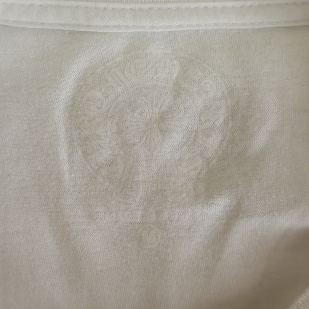 CHROME HEARTS(クロムハーツ) CH L/S TEE NECK LOGO ネックロゴプリント長袖Tシャツカットソー
