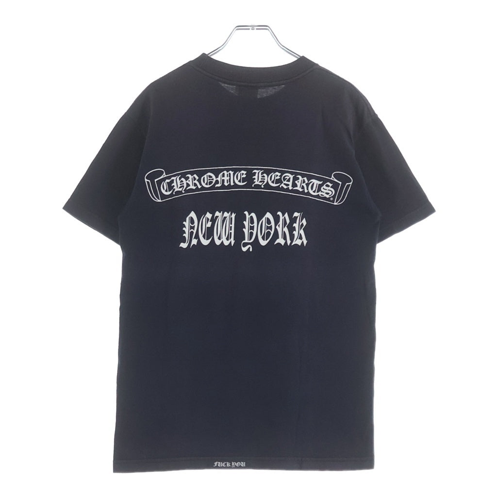 CHROME HEARTS(クロムハーツ) OLD CH S/S TEE オールド ニューヨーク限定 胸クロスプリント クルーネック半袖Tシャツカットソー ブラック