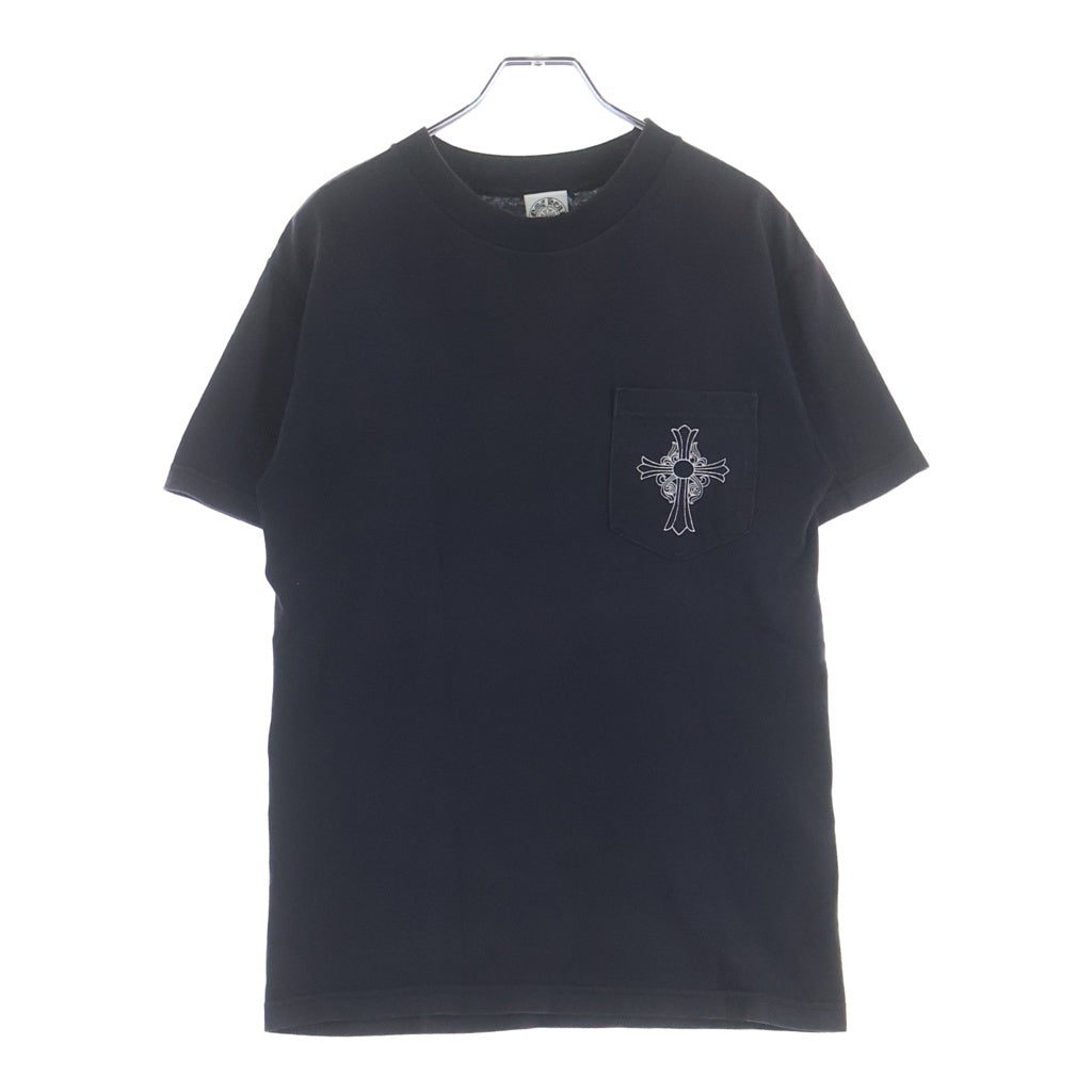 CHROME HEARTS(クロムハーツ) OLD CH S/S TEE オールド ニューヨーク限定 胸クロスプリント クルーネック半袖Tシャツカットソー ブラック