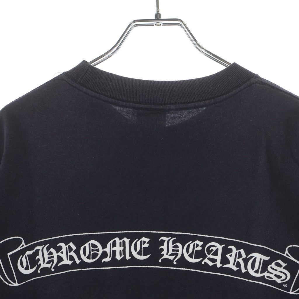 CHROME HEARTS(クロムハーツ) OLD CH S/S TEE オールド ニューヨーク限定 胸クロスプリント クルーネック半袖Tシャツカットソー ブラック