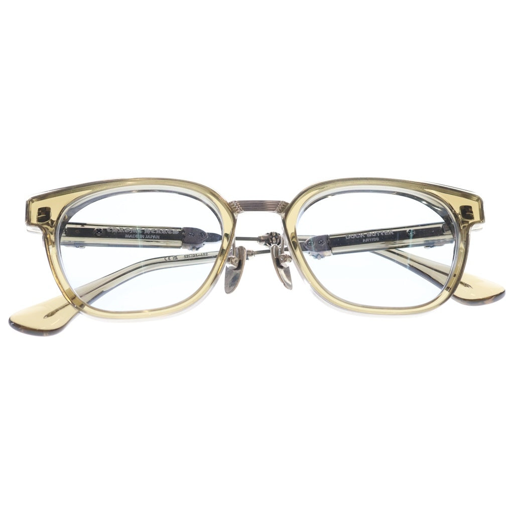 CHROME HEARTS(クロムハーツ) DUCK BUTTER ダガーウェリントン サングラス アイウェア オリーブ/シルバー 52□21-152
