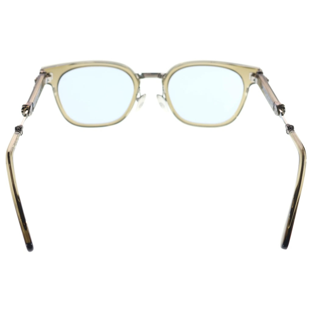 CHROME HEARTS(クロムハーツ) DUCK BUTTER ダガーウェリントン サングラス アイウェア オリーブ/シルバー 52□21-152